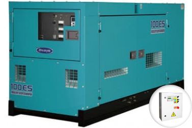 Дизельный генератор Denyo DCA-100ESI в кожухе с АВР