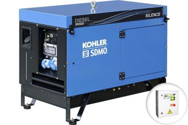 Дизельный генератор KOHLER-SDMO DIESEL 10000 A SILENCE в кожухе с АВР