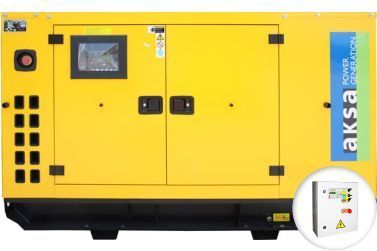 Дизельный генератор Aksa APD 89 C в кожухе с АВР