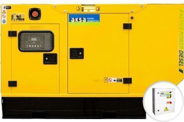 Дизельный генератор Aksa APD 75 A в кожухе с АВР