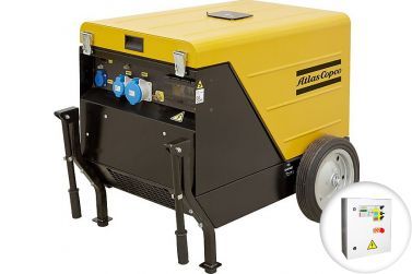 Дизельный генератор Atlas Copco QEP S6 на шасси в кожухе с АВР