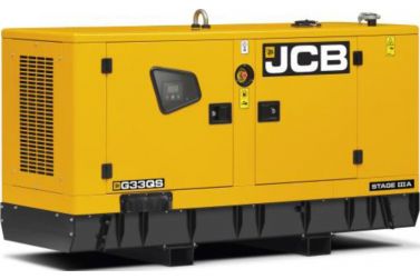 Дизельный генератор JCB G33QS в кожухе