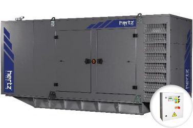 Дизельный генератор Hertz HG 584 DL в кожухе с АВР
