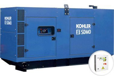 Дизельный генератор KOHLER-SDMO D300II в кожухе с АВР