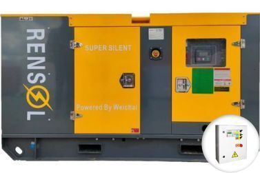 Дизельный генератор Rensol RC165HC в кожухе с АВР