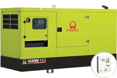 Дизельный генератор Pramac GSW150I в кожухе с АВР