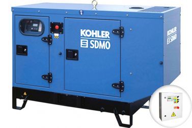 Дизельный генератор KOHLER-SDMO T12KM в кожухе с АВР