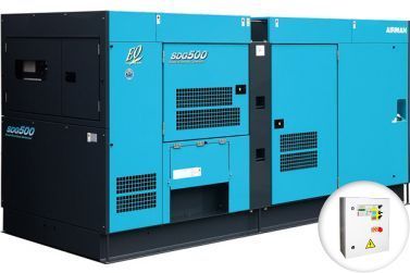 Дизельный генератор Airman SDG500S-P в кожухе с АВР