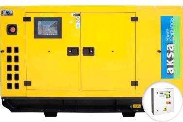 Дизельный генератор Aksa APD 43 C в кожухе с АВР