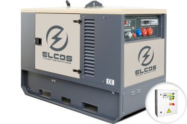 Дизельный генератор ELCOS GE.DZA.014/013.SS в кожухе с АВР