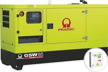 Дизельный генератор Pramac GSW65P в кожухе с АВР