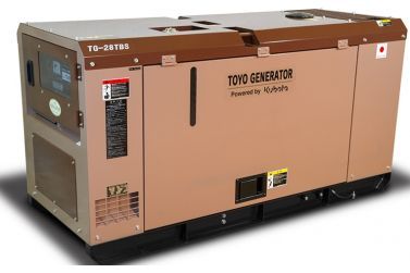 Дизельный генератор Toyo TG-28TBS в кожухе