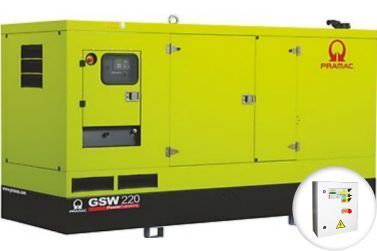 Дизельный генератор Pramac GSW220V в кожухе с АВР
