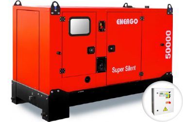 Дизельный генератор Energo EDF 50/400 IV S в кожухе с АВР