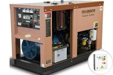 Дизельный генератор Toyo TG-28TPC в кожухе с АВР