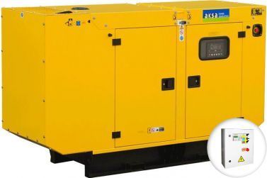 Дизельный генератор Aksa APD 55 A в кожухе с АВР