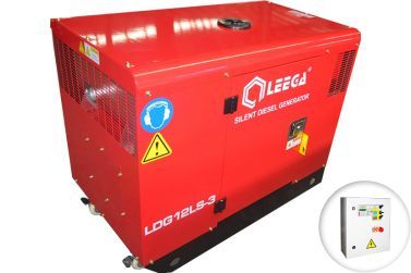 Дизельный генератор Амперос LDG 12S-3 в шумозащитном кожухе с АВР