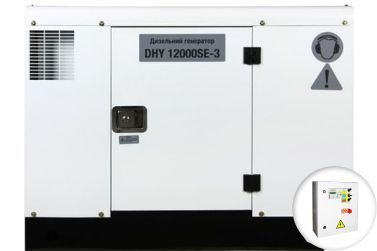 Дизельный генератор Hyundai DHY 12000SE-3 в кожухе с АВР