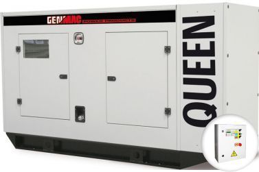 Дизельный генератор Genmac QUEEN G200IS в кожухе с АВР