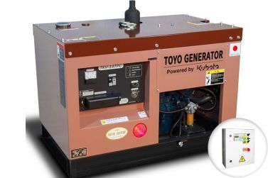 Дизельный генератор Toyo TKV-14TPC в кожухе с АВР