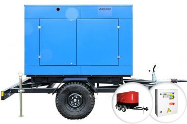Дизельный генератор Азимут ЭД-40С-Т400-2РКМ6 в кожухе на шасси с АВР