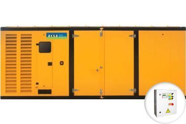 Дизельный генератор Aksa APD 900 BD в кожухе с АВР