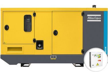 Дизельный генератор Atlas Copco QES 85 в кожухе с АВР