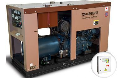 Дизельный генератор Toyo TG-47TPC в кожухе с АВР