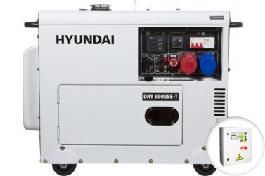 Дизельный генератор Hyundai DHY 8500SE-T в кожухе с АВР