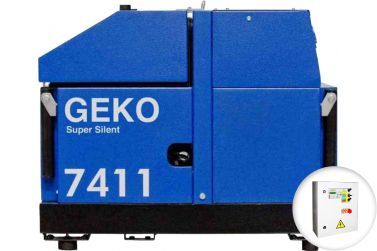 Бензиновый генератор Geko 7411 ED–AA/HEBA SS в кожухе с АВР