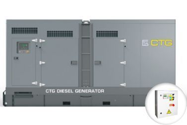 Дизельный генератор CTG 700DS в кожухе с АВР