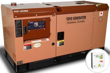 Дизельный генератор Toyo TKV-20SBS в кожухе с АВР