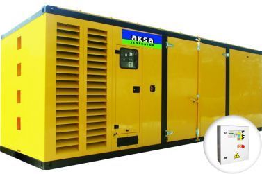 Дизельный генератор Aksa APD 1100 M в кожухе с АВР