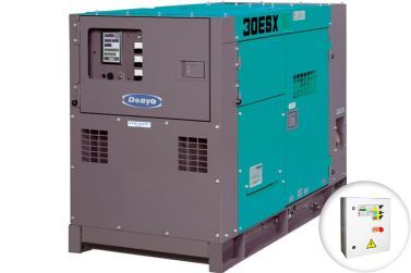 Дизельный генератор Denyo DCA-30ESX в кожухе с АВР