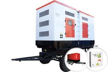 Дизельный генератор Азимут ЭД-240С-Т400-2РКМ6 в кожухе на шасси с АВР