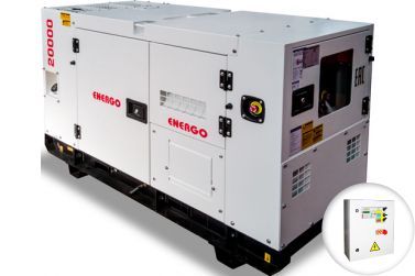 Дизельный генератор Energo AD20-T400-S в кожухе с АВР