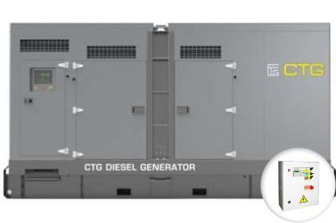 Дизельный генератор CTG 35ISS в кожухе с АВР