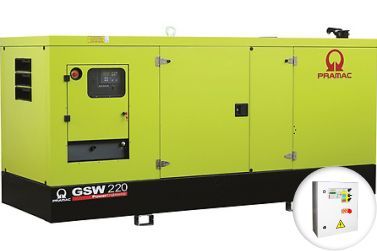 Дизельный генератор Pramac GSW220P в кожухе с АВР