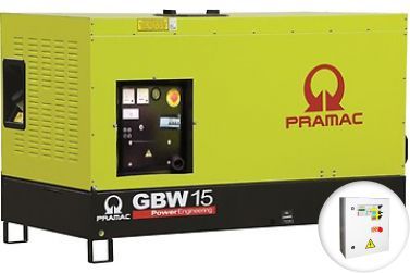 Дизельный генератор Pramac GBW15P в кожухе с АВР