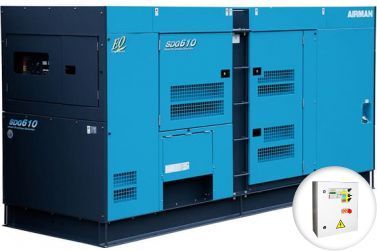 Дизельный генератор Airman SDG610S-P в кожухе с АВР
