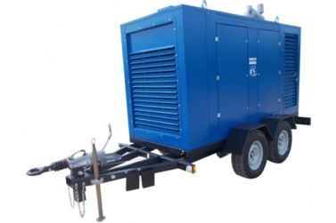 Дизельный генератор ССМ ЭД-100-Т400-РПМ2 Linz в капоте на прицепе