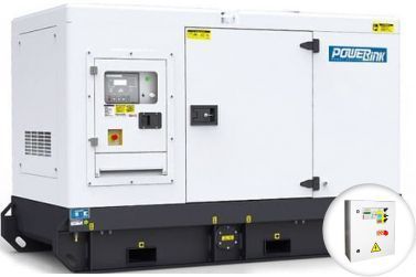Дизельный генератор PowerLink WPS30S в кожухе с АВР