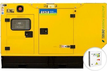 Дизельный генератор Aksa APD 10 P в кожухе с АВР