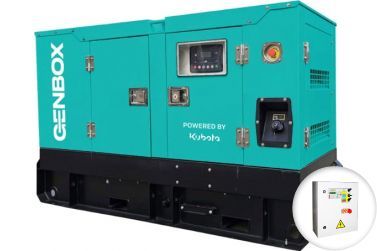 Дизельный генератор Genbox KBT18.5M-S в кожухе с АВР