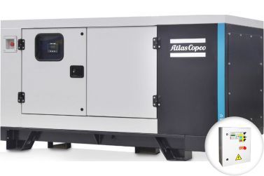 Дизельный генератор Atlas Copco QIS 95 U в кожухе с АВР