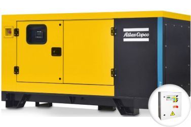 Дизельный генератор Atlas Copco QES 80U в кожухе с АВР