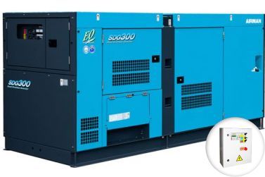 Дизельный генератор Airman SDG300S-P в кожухе с АВР