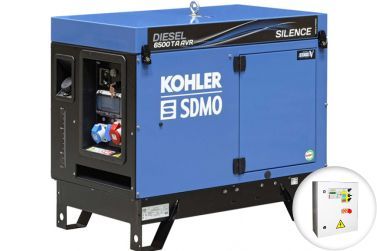 Дизельный генератор KOHLER-SDMO DIESEL 6500 TA SILENCE AVR C5 в кожухе с АВР