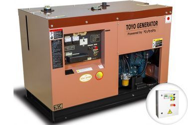 Дизельный генератор Toyo TKV-27TPC в кожухе с АВР