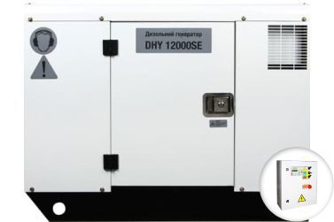Дизельный генератор Hyundai DHY 12000SE в кожухе с АВР